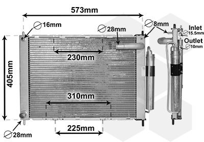 1300M370 VAN Wezel Радиатор основной